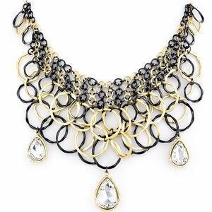 Handmade Art Deco Hoop Necklace